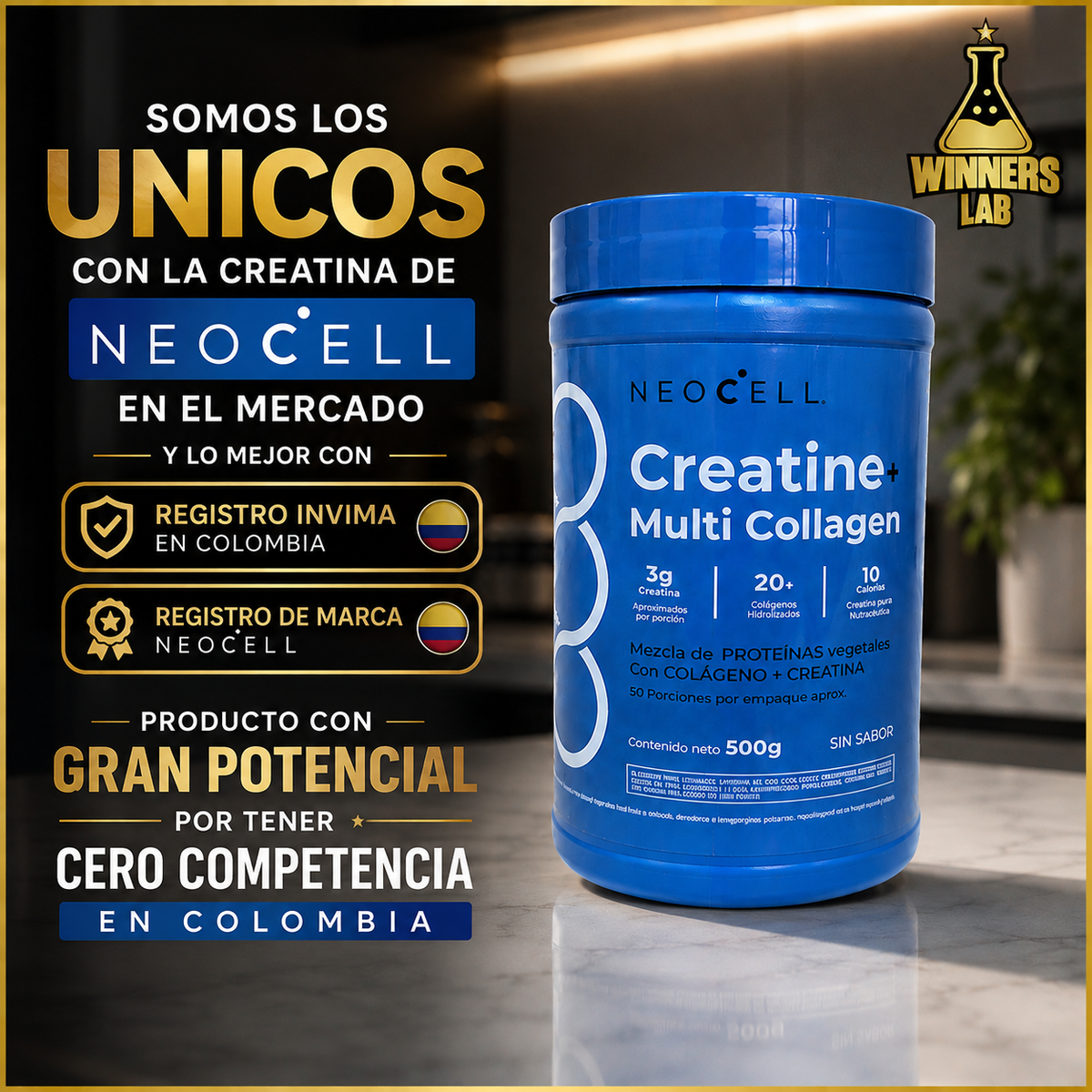 Creatina Neocell Invima 500 Gramos